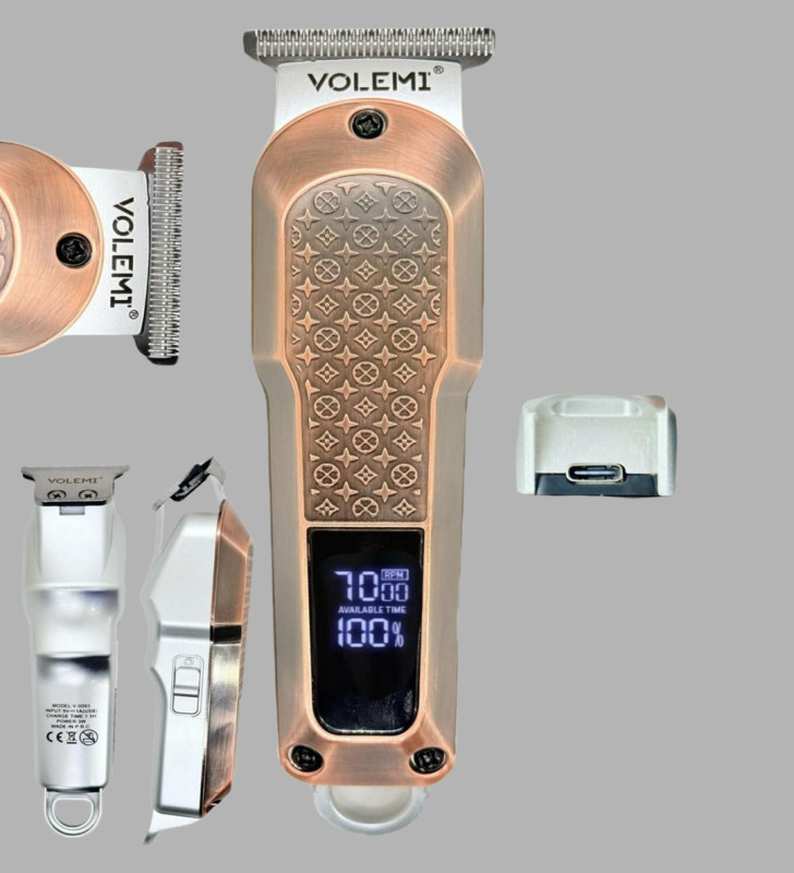 Profesyonel 7000RPM Saç Kesim Makinesi – Type-C Şarjlı, LCD Ekranlı, 4 Kademeli Ayar - Lisinya