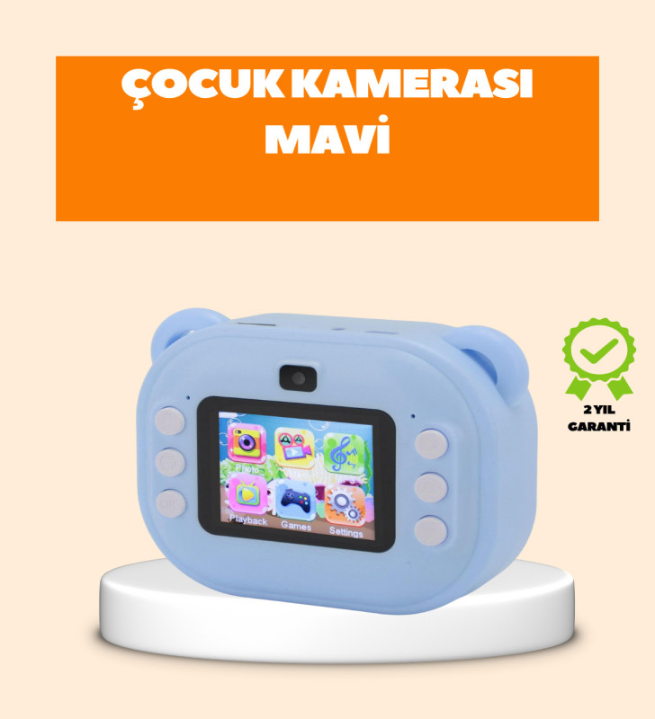 Termal Baskı Teknolojili Anında Fotoğraf Kamerası – 24MP Çift Lens, 32GB Hafıza - Lisinya