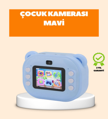 Termal Baskı Teknolojili Anında Fotoğraf Kamerası – 24MP Çift Lens, 32GB Hafıza - Lisinya