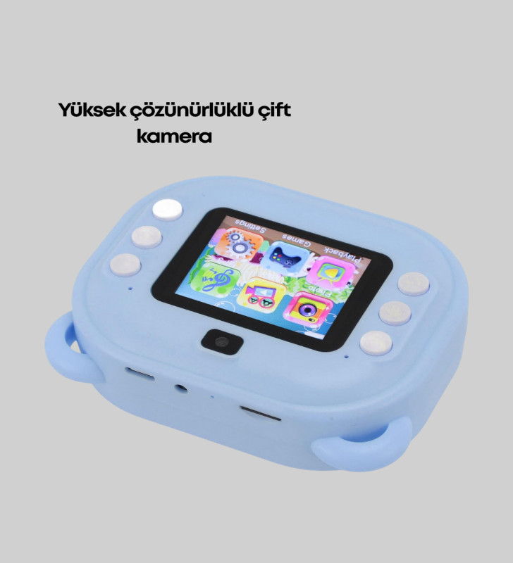 Anında Baskı Özellikli Şipşak Kamera – 24MP HD Çift Lensli, 32GB Hafızalı - Lisinya