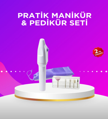 Elektrikli Manikür ve Pedikür Matkap Seti – Ayarlanabilir Hız, Ergonomik ve Sessiz - Lisinya