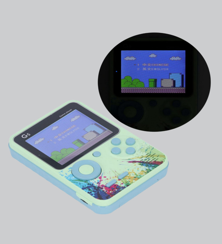 G5 Taşınabilir Retro Game Box 500 Oyunlu Şarjlı Mini Oyun Konsolu - Lisinya