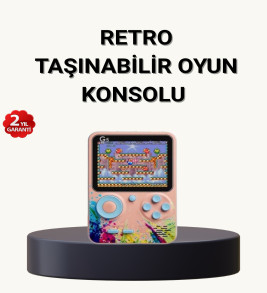 500 Klasik Oyunlu Retro Oyun Konsolu Taşınabilir ve TV Bağlantılı - Lisinya