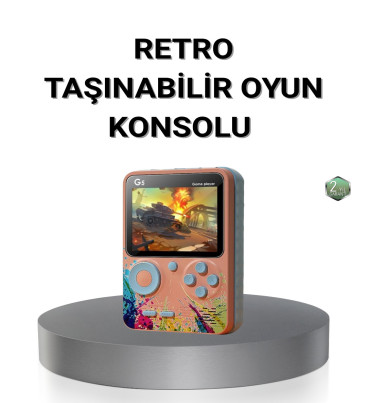 Retro Taşınabilir Oyun Konsolu 500 Klasik Oyunlu, 3.0 İnç Renkli Ekran - Lisinya