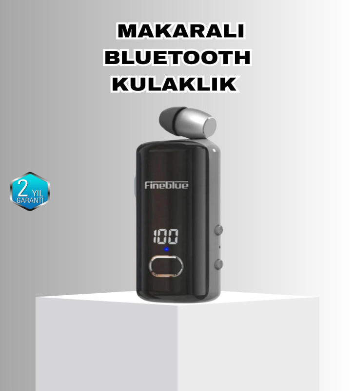 Bluetooth 5.3 Kablosuz Kulaklık Geri Çekilebilir Kablolu ve Ekranlı - Lisinya
