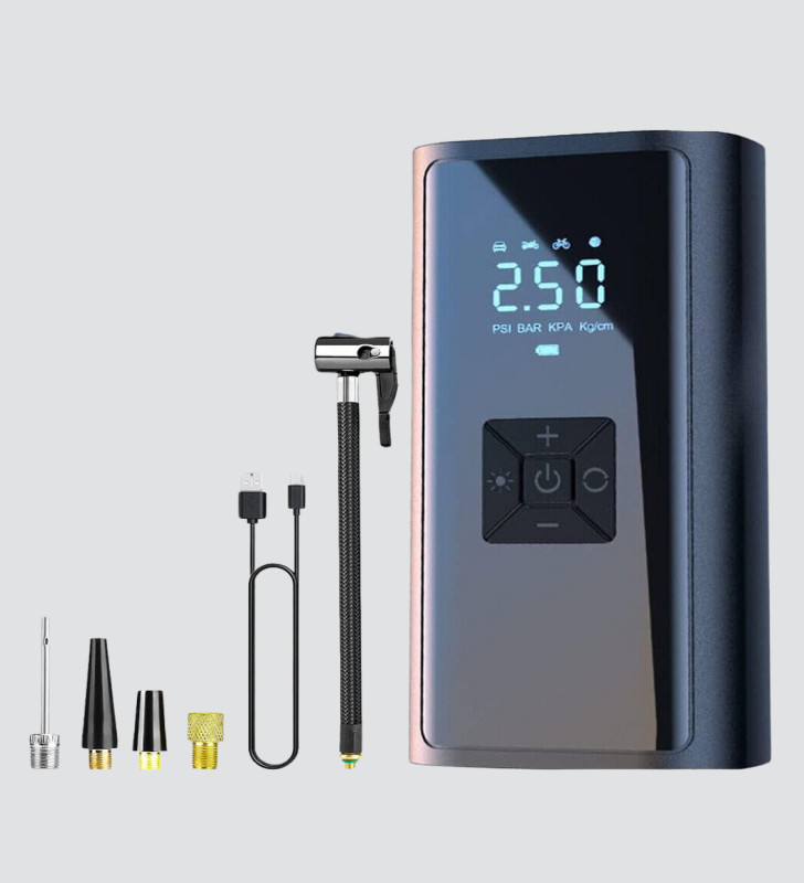 Taşınabilir 80W Kablosuz Lastik Şişirme Pompası Dijital Ekranlı - Lisinya