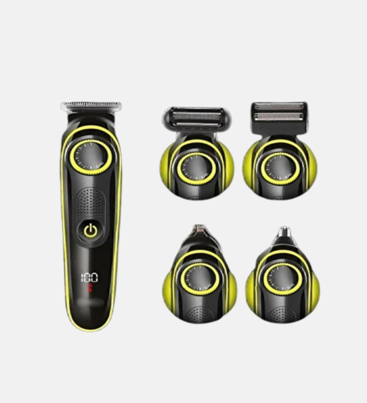 Erkek Bakım Seti 5’i 1 Arada Şarjlı Paslanmaz Çelik Başlıklı - Lisinya