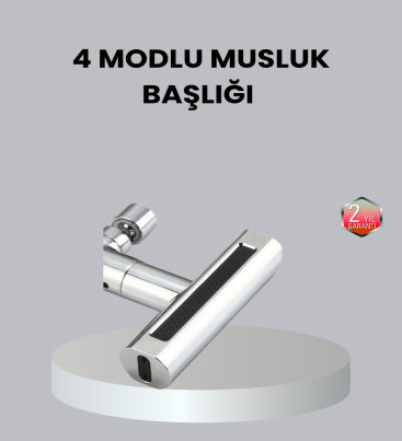 ABS Pirinç Alaşımlı Musluk Başlığı 4 Modlu 360° Dönebilen ve Ekonomik - Lisinya