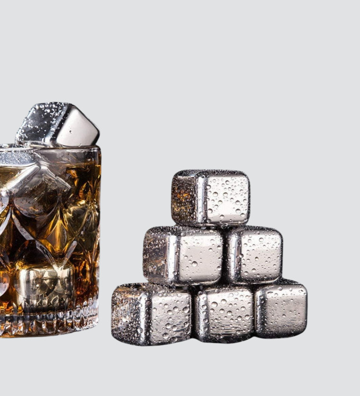 304 Paslanmaz Çelik Buz Küpü Seti Sulandırmadan Soğutan Yeniden Kullanılabilir - Lisinya