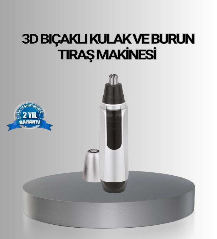 Kişisel Burun ve Kulak Tıraş Makinesi 3D Kavisli Bıçak ve Kompakt Tasarım - Lisinya