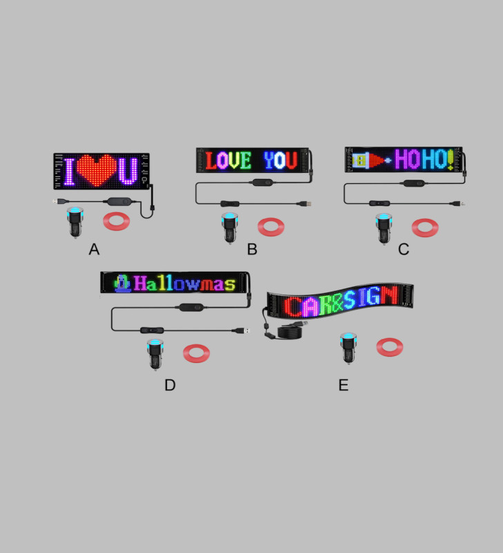 USB Destekli LED Mağaza Tabelası – Renkli RGB Kayan Yazı Paneli - Lisinya