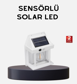 Solar Sensörlü Dış Mekan Lamba 3 Işık Modlu ve IP65 Dayanıklı - Lisinya