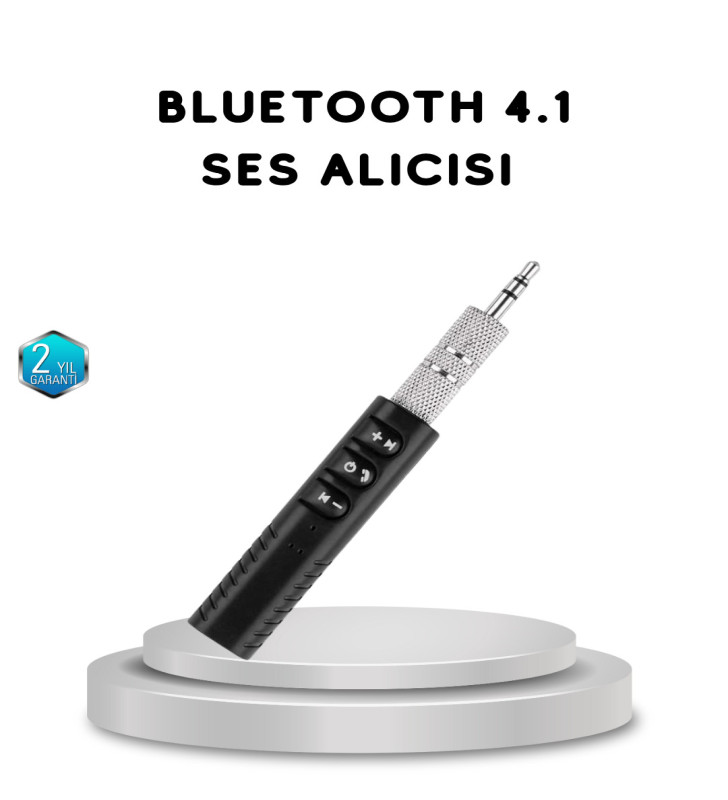Mini Bluetooth Ses Alıcısı 3.5mm Girişli Kablosuz Müzik Adaptörü - Lisinya