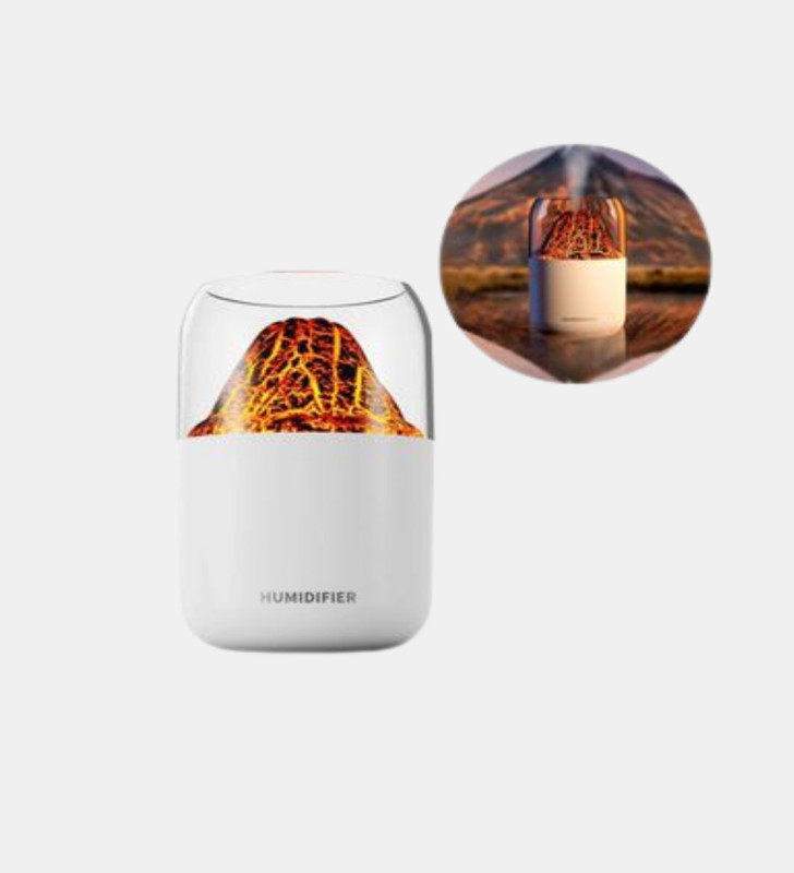 Ultrasonik Alev Efektli Aromaterapi Difüzörü USB Şarjlı ve Otomatik Kapanma Özellikli - Lisinya