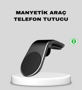Manyetik Araç Telefon Tutucu 360° Dönebilen ve Sarsıntısız Güçlü Mıknatıslı - Lisinya