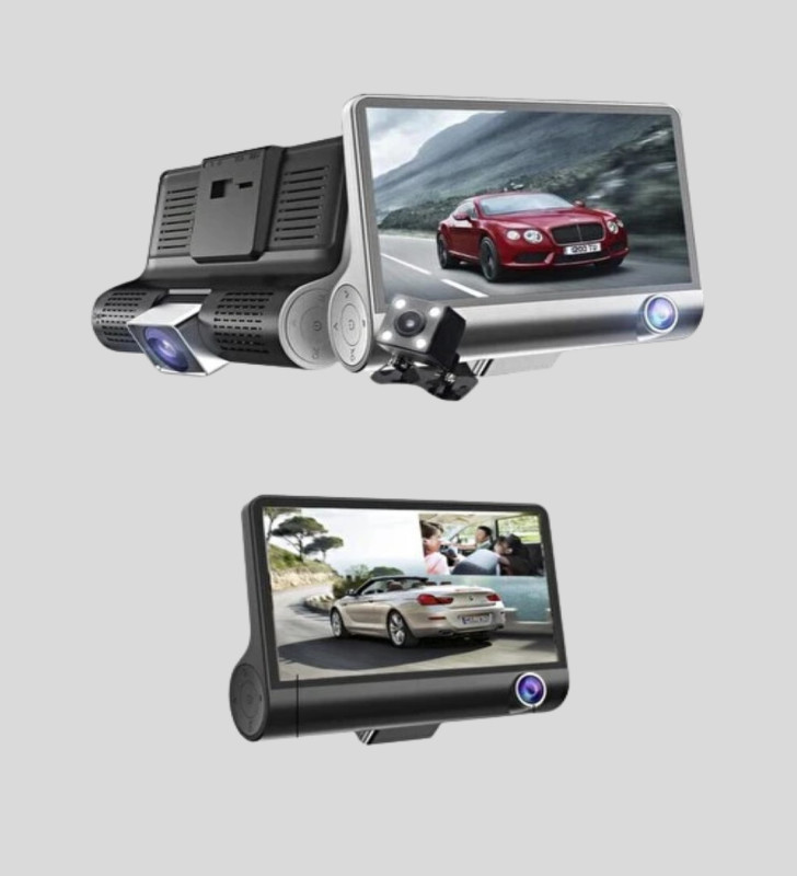 Araç DVR Kamerası 3’lü 170° Geniş Açılı Full HD ve Park Destekli - Lisinya