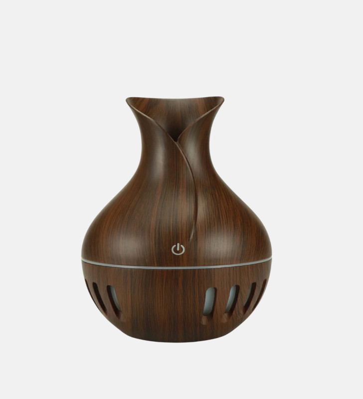 Ahşap Desenli 130 ml Aromaterapi Difüzör Sessiz ve USB Bağlantılı - Lisinya