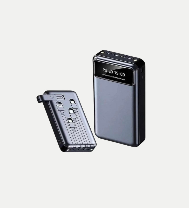 Powerbank 20000 mAh 4 Çıkışlı Hızlı Şarjlı ve LED Göstergeli - Lisinya