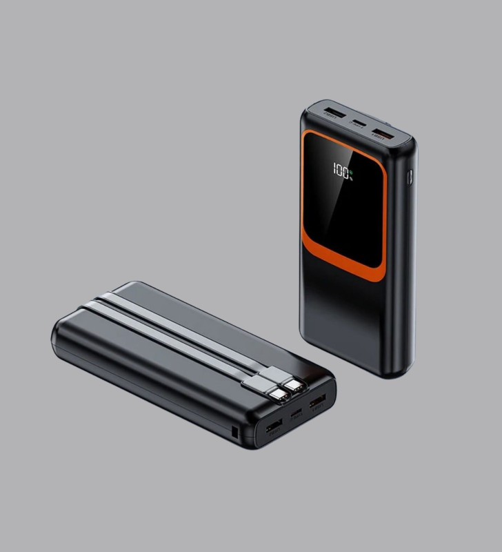 Powerbank 20000 mAh Yüksek Kapasiteli ve 22.5W Hızlı Şarj Destekli - Lisinya