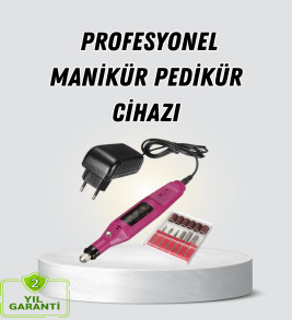 Profesyonel Tırnak Manikür Aleti – Şarjlı, Ayarlanabilir Hız, Düşük Titreşim ve Sessiz Motor Teknolojisi - Lisinya