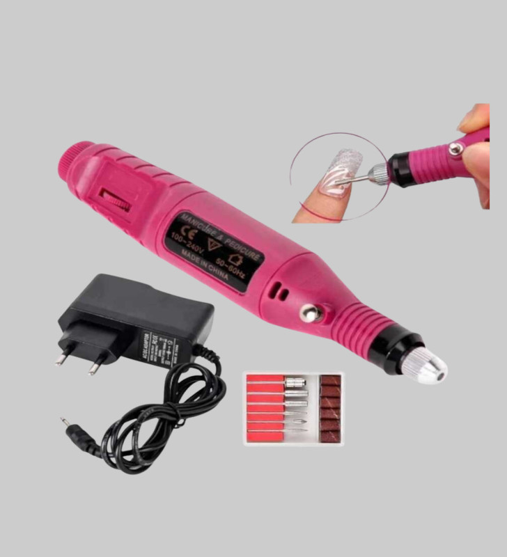 Profesyonel Tırnak Manikür Aleti – Şarjlı, Ayarlanabilir Hız, Düşük Titreşim ve Sessiz Motor Teknolojisi - Lisinya