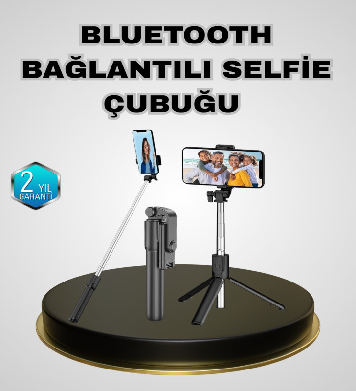 Bluetooth Selfie Çubuğu – Kablosuz, Hafif ve Yüksek Çözünürlüklü Çekim İçin - Lisinya
