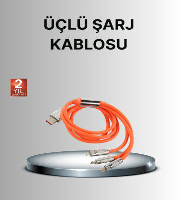 Dayanıklı Hızlı Şarj Kablosu – Esnek, Kırılmaz ve Yüksek Hızlı Veri Aktarım Destekli - Lisinya