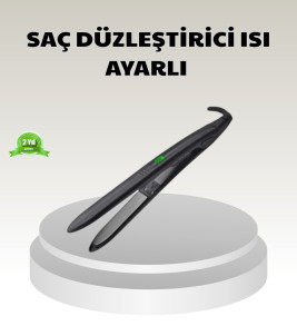 Dijital Ekranlı Isı Ayarlı Saç Düzleştirici – Titanyum Plaka, Seyahat Dostu Tasarım - Lisinya