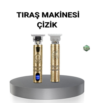 Kablosuz Şarjlı Profesyonel Tıraş Makinesi – 1800 mAh Lityum Pil - Lisinya