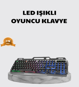 Profesyonel Oyuncu Klavye Mouse Seti – RGB Işıklı, Türkçe Q, DPI Ayarlı, Dayanıklı Gövde - Lisinya