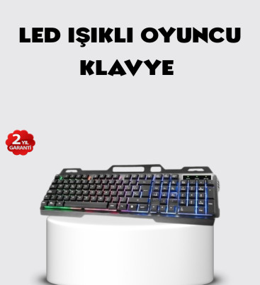 RGB Aydınlatmalı Klavye Mouse Seti – USB Bağlantılı, Türkçe Q, Ayarlanabilir DPI, Ergonomik Yapı - Lisinya
