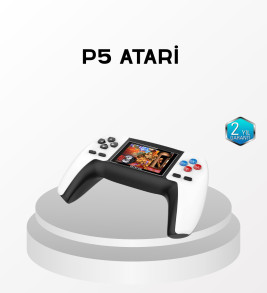 520 Klasik Oyunlu P5™ ControllerView Retro Konsol – Şarjlı, AV Giriş Destekli, Ergonomik Tasarım - Lisinya