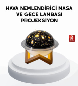 USB Mini Hava Nemlendirici ve Projeksiyon Lamba – Taşınabilir, Sessiz, Dekoratif Aromaterapi Cihazı - Lisinya