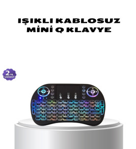 Işıklı Q Klavye – Entegre Touchpad, Ergonomik Tasarım ve Türkçe Karakter Desteği - Lisinya