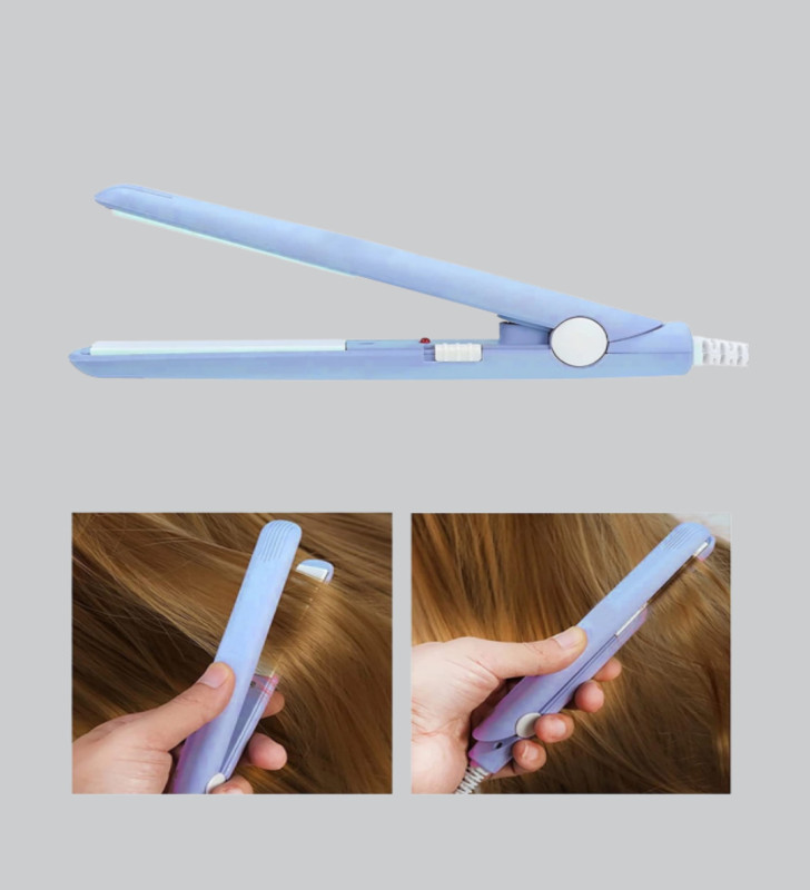 Mini Seramik Saç Düzleştirici – Kompakt Boy, 180°C Hızlı Isınma, Seyahat Tipi - Lisinya