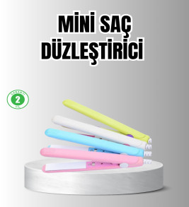 Taşınabilir Seramik Kaplama Mini Saç Düzleştirici – Seyahat ve Günlük Kullanım İçin İdeal - Lisinya