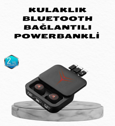 Powerbank Özellikli Bluetooth Kablosuz Kulaklık – Dokunmatik Kontrol, Uzun Pil Ömrü, Ergonomik Tasarım - Lisinya