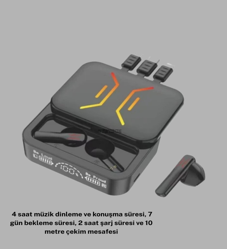 Bluetooth 5.3 Kulaklık – Kablolu & Kablosuz Kullanım, 2000 mAh Powerbank, 4 Saat Kesintisiz Müzik - Lisinya