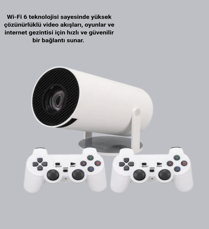 Bluetooth 5.0 ve Wi-Fi 6 Akıllı 4K Projeksiyon - Lisinya
