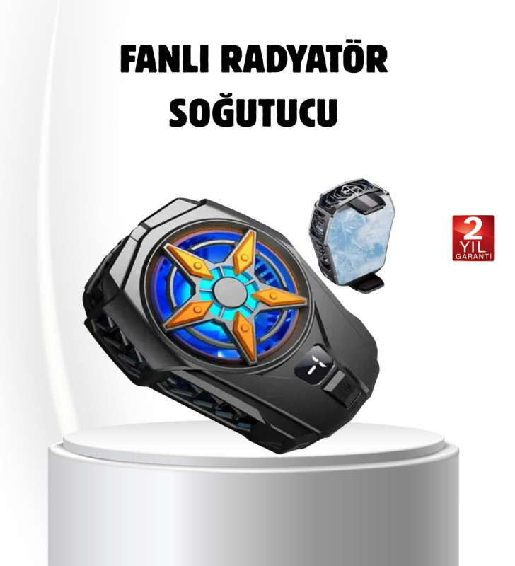 Oyun Telefonu Soğutucu Fan – Şarjlı, Sessiz ve Kompakt Mobil Soğutma Cihazı - Lisinya