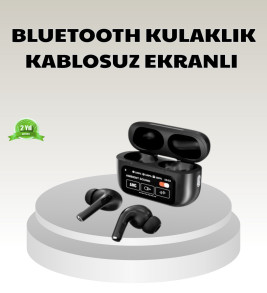 Bluetooth 5.3 ANC Kablosuz Kulaklık – Dokunmatik Kontrol, Dijital Ekran ve Uzun Pil Ömrü - Lisinya
