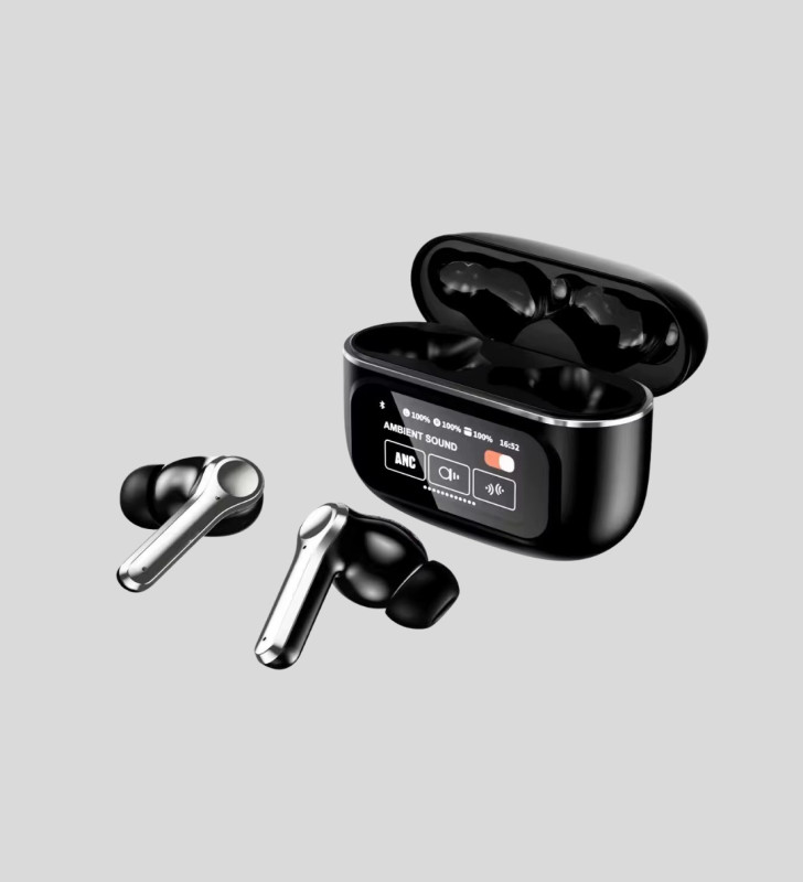 Bluetooth 5.3 ANC Kablosuz Kulaklık – Dokunmatik Kontrol, Dijital Ekran ve Uzun Pil Ömrü - Lisinya