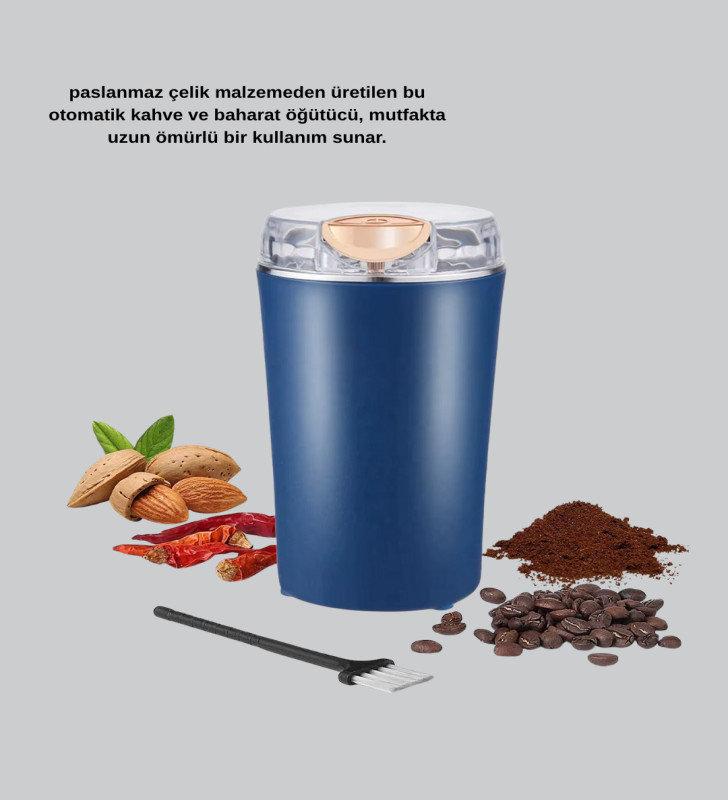 Paslanmaz Çelik Kahve ve Baharat Öğütücü – Otomatik Mekanizma - Lisinya