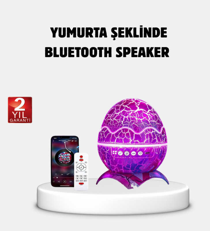 Yıldızlı Gökyüzü Dinozor Yumurta Projektör – Ayarlanabilir Parlaklık ve Hız - Lisinya