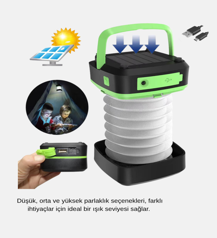 Şarjlı LED Lamba – Dokunmatik Sensörlü, 3 Kademeli Parlaklık - Lisinya