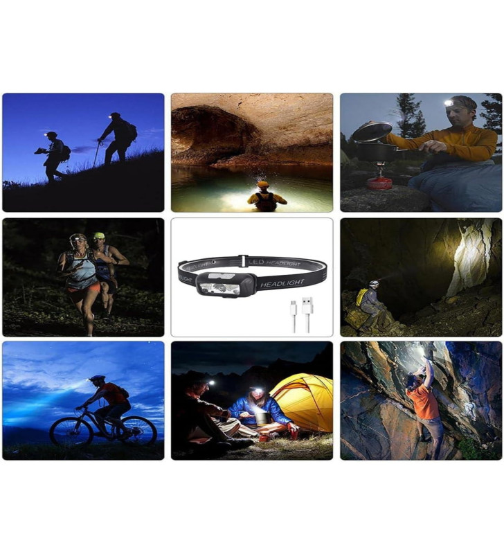 Ayarlanabilir Kafa Lambası Type-C Şarjlı Kompakt Kamp Lambası - Lisinya