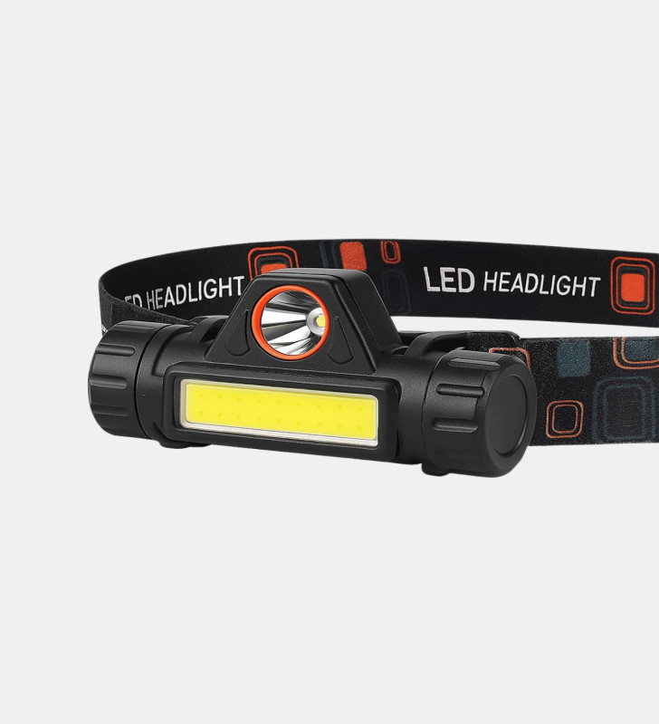 Profesyonel Şarjlı LED Kafa Lambası – Uzun Mesafe + Ortam Aydınlatması - Lisinya