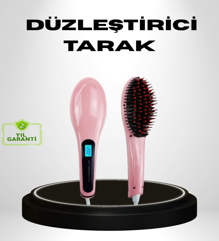 Seramik Plakalı Elektrikli Saç Düzleştirici – Hızlı Isınma, Uzun Kablo, 25W–39W Güç - Lisinya