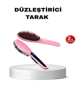 Dijital Ekranlı Seramik Saç Düzleştirici Tarak – 5 Kademeli Isı Ayarı, İyon Kontrollü - Lisinya