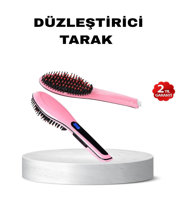 Dijital Ekranlı Seramik Saç Düzleştirici Tarak – 5 Kademeli Isı Ayarı, İyon Kontrollü - Lisinya